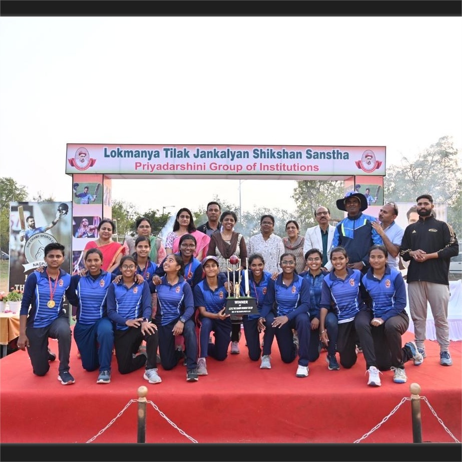 Champions of Senior Women T20 Tournament at Priyadarshini Engineering College